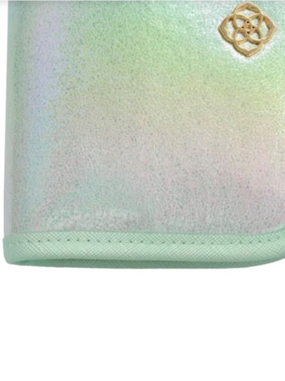 Kendra Scott Travel Jewelry Wallet Pouch In Gold/mint - Picture 6 of 6